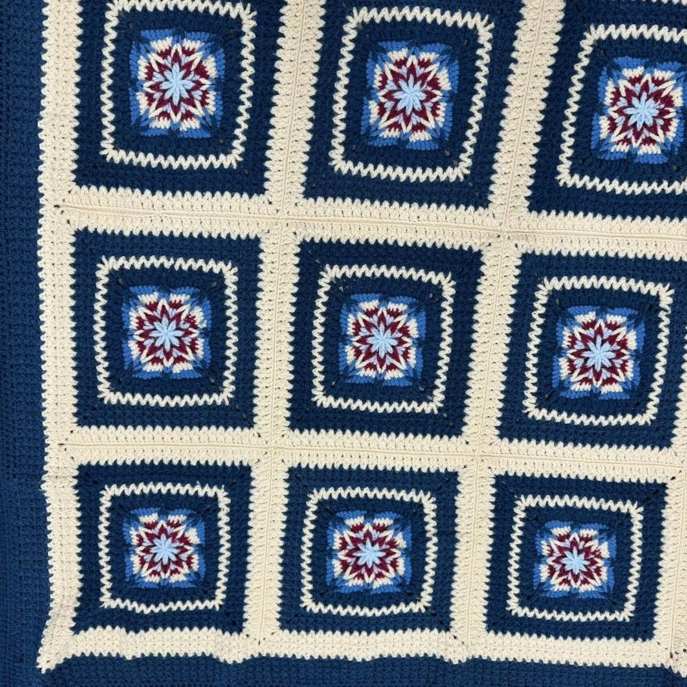 🧶SALE HUGE CROCHET BLANKET HANDMADE